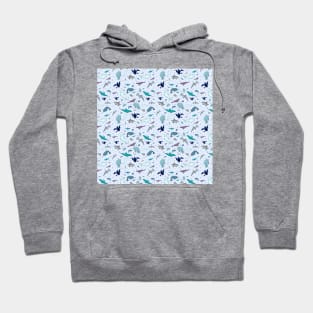 Ocean in Blue Hoodie